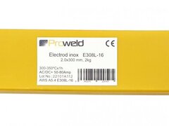 ProWELD E308L-16 electrod inox, 2.0x300mm, tub 2kg